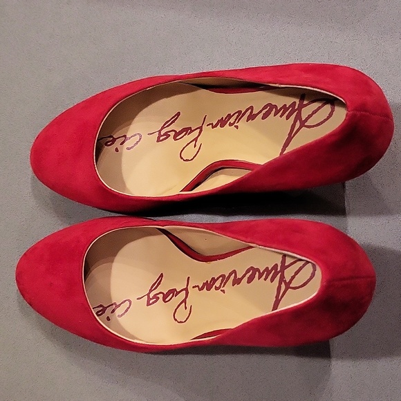 Suede low comfortable chunky heel w/ round toe - Picture 13 of 17